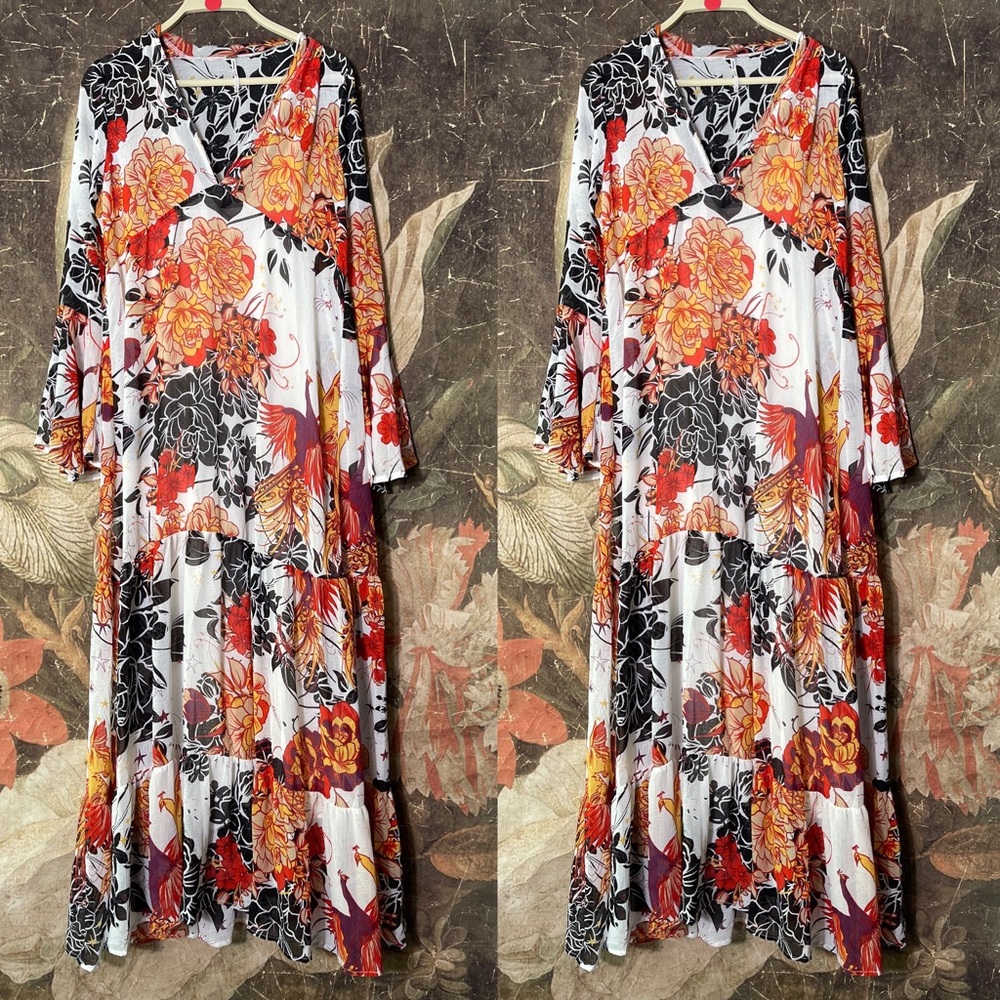 New Free People Moroccan Roll Maxi Dress In Ivory - Picture 4 of 4